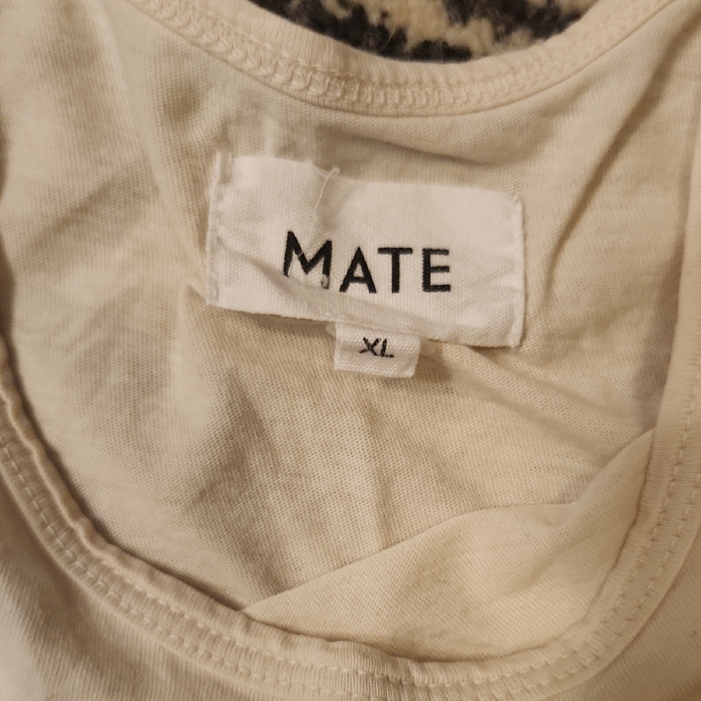 Mate The Label Organic Cotton Layering Tank In Bone - Picture 4 of 6